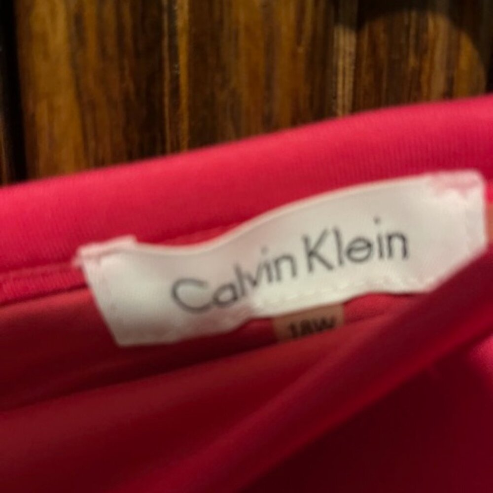 Calvin Klein A-line Skirt with Gold Zipper
